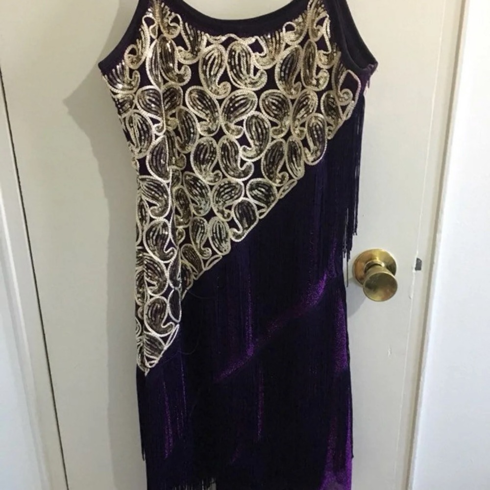 Flapper dress medium like new purple